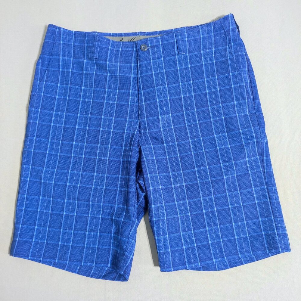 Ben Hogan golf shorts men's size 34 blue colour chequered pattern
